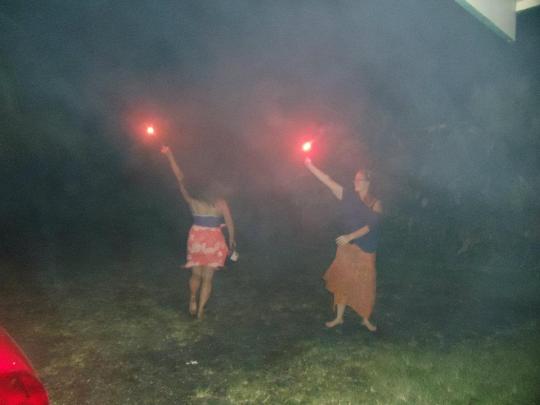 Dancers in the night