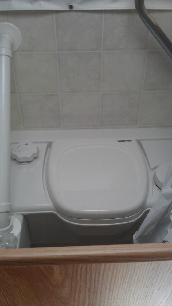 The toilet/shower combo. 