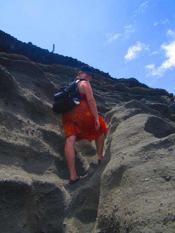 Hiking Green Sands in Hawaii