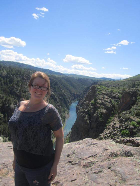 A particularly scary moment to capture. Standing right on the canyon's cliff