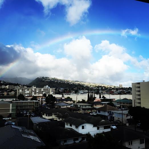 Rainbow from home
