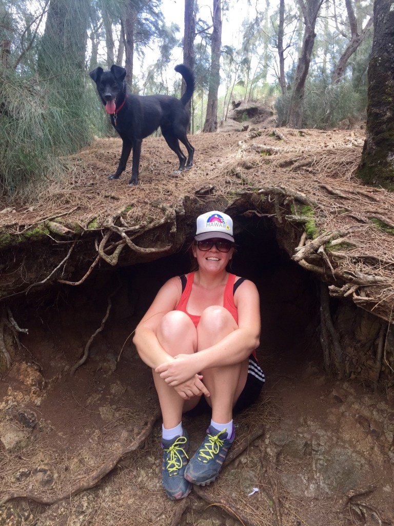 Me and my pup Pono goofing around