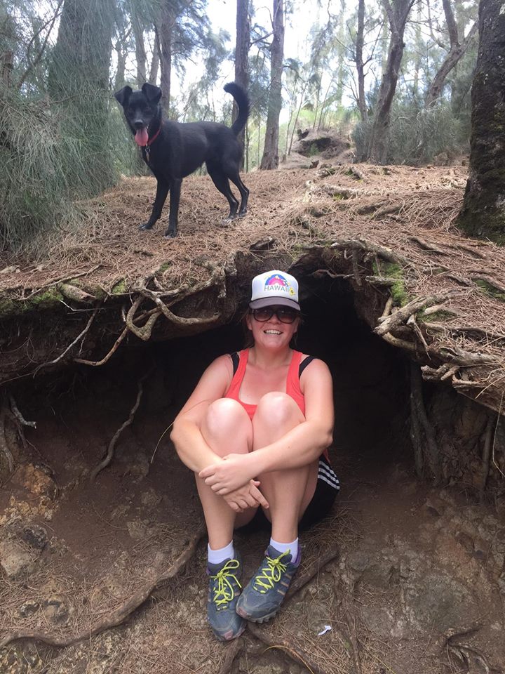 Pono and I on a hike together in Hawaii